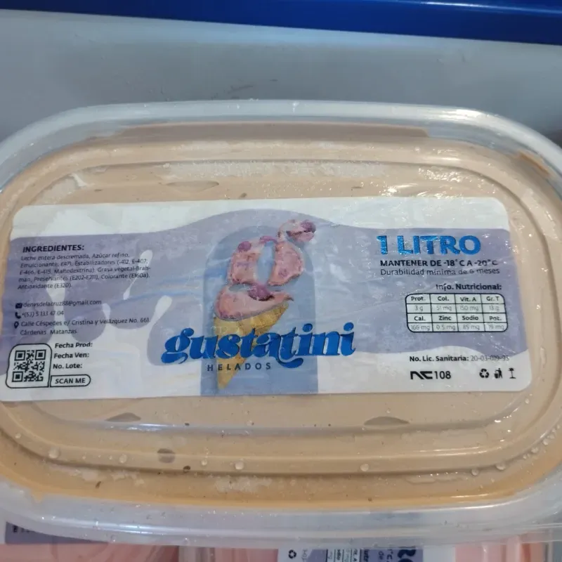 Helado Gustatini 1 L / Chocolate 