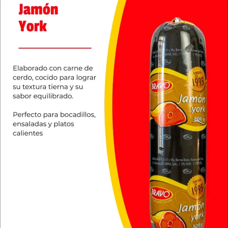Jamón York, 800 g