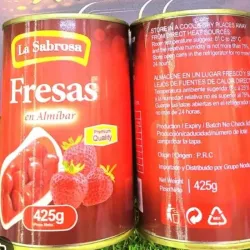 Fresas en almíbar