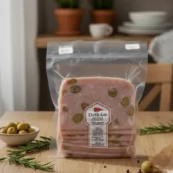 Jamón prensado con aceitunas