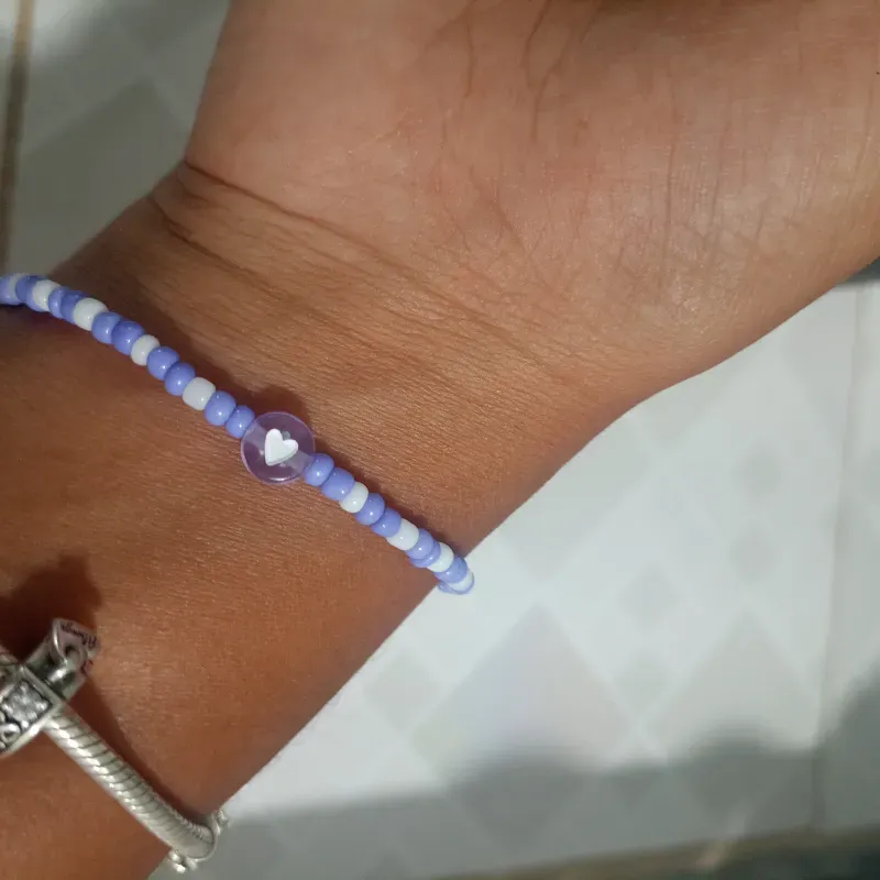 Pulsera de Chaquiras y Corazón 