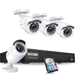 Kit de 4 Cámaras 8CH 1TB