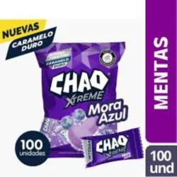 Caramelos Chao Extreme Mora Azul 380g