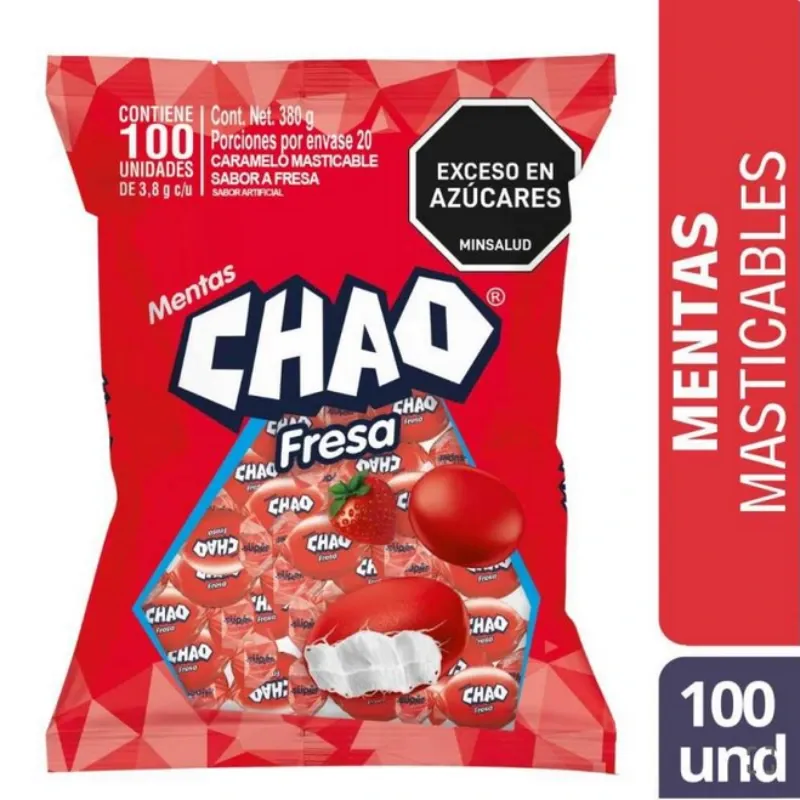 Caramelos Chao Fresa 380g