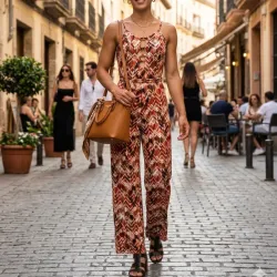 Enterizo pantalón estampado