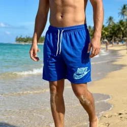 Short deportivo azul