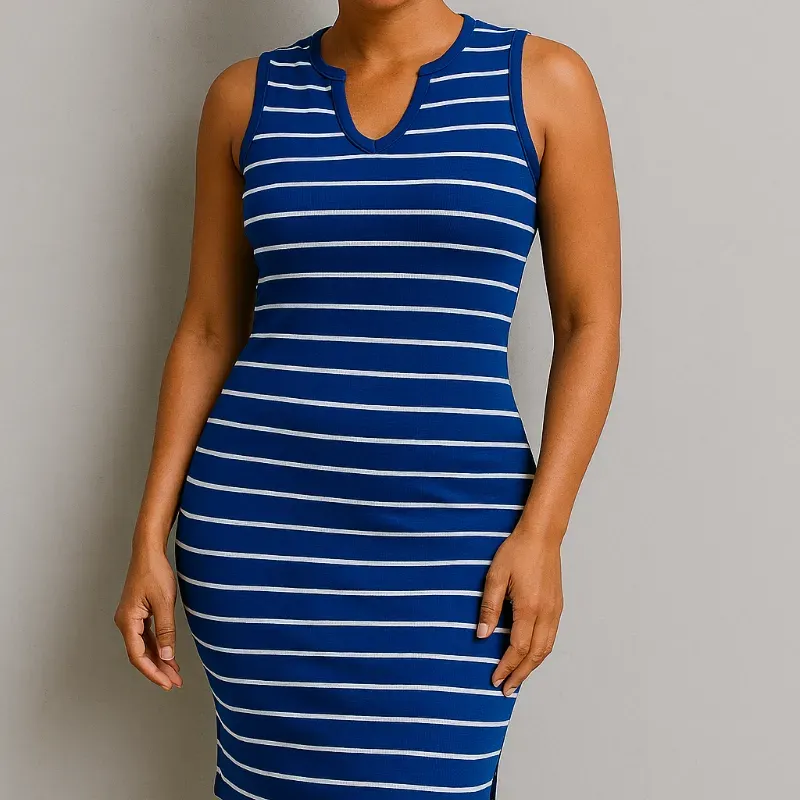 Vestido cuello V
