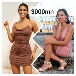 Vestido drapeado Anabel