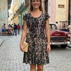 Vestido Línea A 🐆