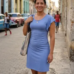 Vestido princesa gris azul
