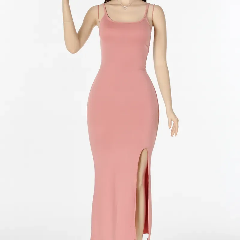 Vestido Yisel rosa palo