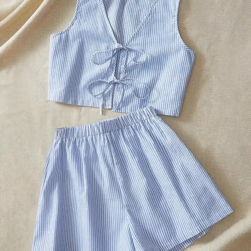 Conjunto de verano azul 