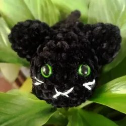 Amigurumi de gato negro 
