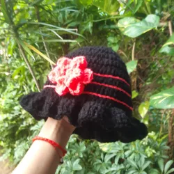 Gorro con flor