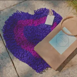 Mini Alfombra de corazón 