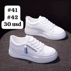 Tenis blancos de mujer 