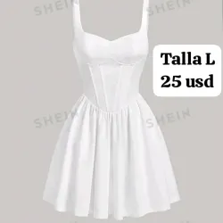 Vestido blanco corte de princesa 