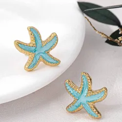 Aretes de estrella azul 