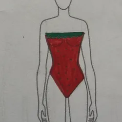 Bikini strawberry