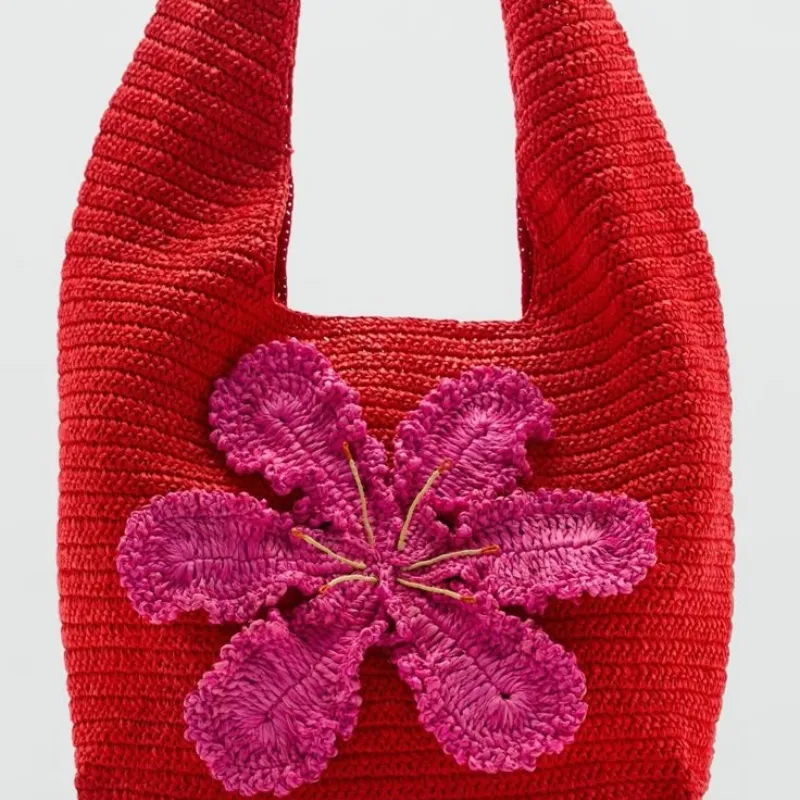 Bolso grande de flor 