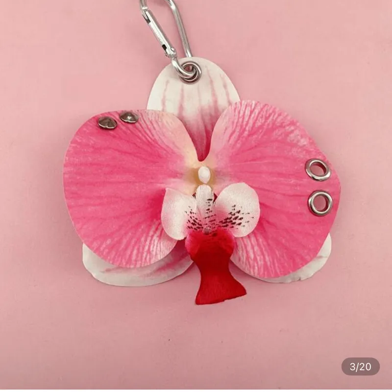 Llavero de orquídea 