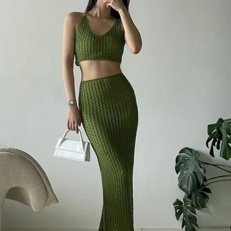 Set falda larga + top
