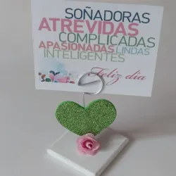 Adorno con postal a eleccion