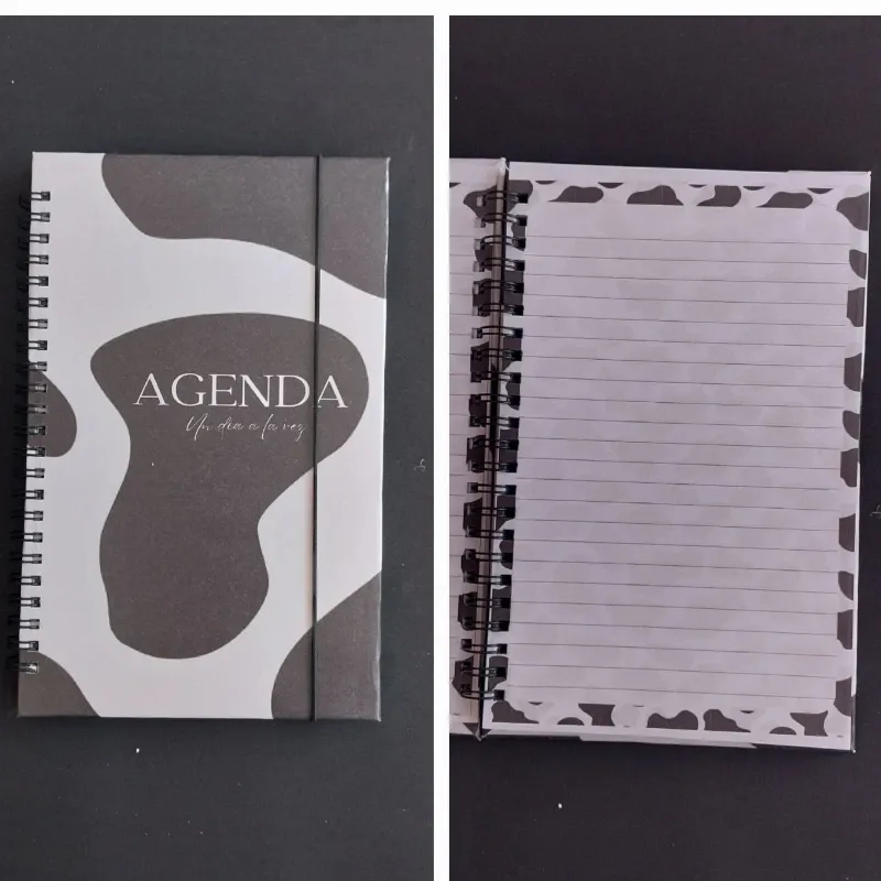 AGENDA negro y blanco