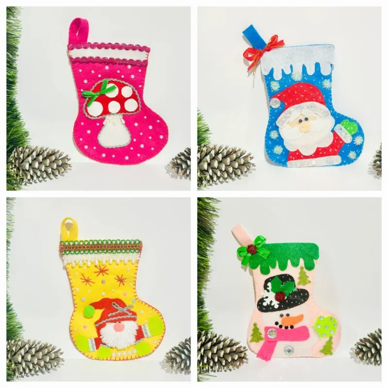 Botas navideñas pequeñas