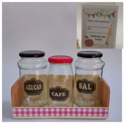 Cajita + pomos+postal