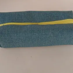 Cartuchera  vinil azul