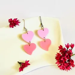Corazones rosados