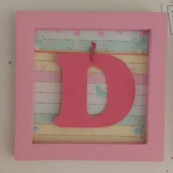 Cuadro c/inicial para niñas