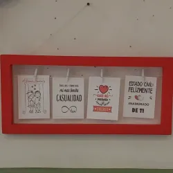 Cuadro para 4 fotos