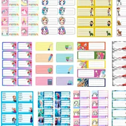 Etiquetas con pegatina x 10 u