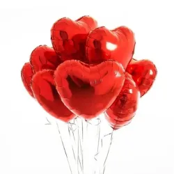 Globo corazon rojo