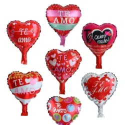 Variedad de globos corazon