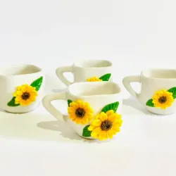 Juego de 4 tazas para café