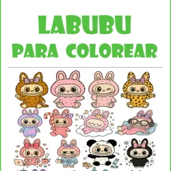 LABUBU PARA COLOREAR