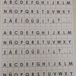 Letras para componedor mayúsculas