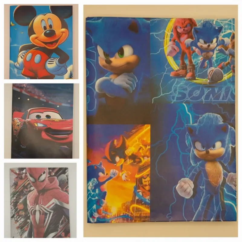 Libretas rayadas forradas (niños)