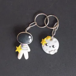 Llaveros planeta y astronauta