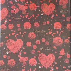 Papel Regalo Rosas rojas