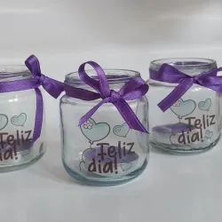 Pomito con vela FELIZ DIA