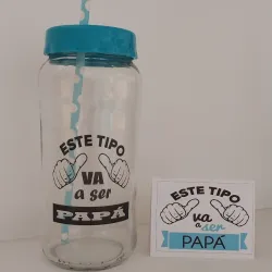 Pomo con frase para futuros papás