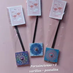 Portaincienso + 2 inciensos