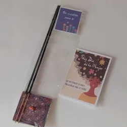 Portaincienso + 2 varillas + postalita