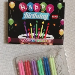 Velas con llama de color