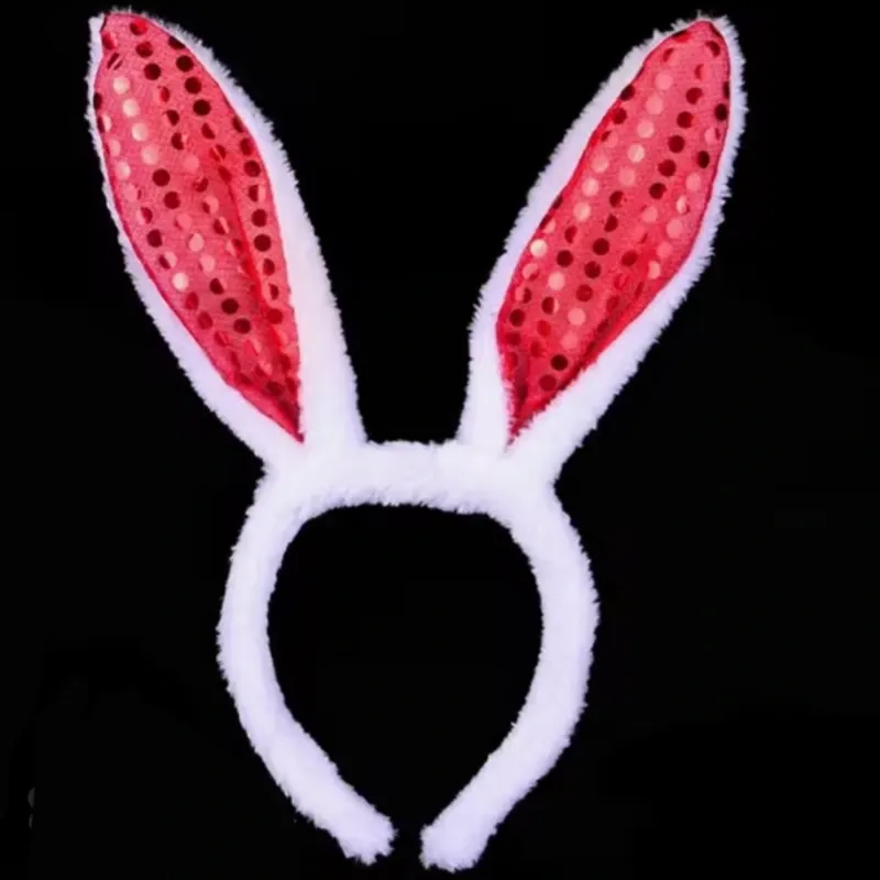 Cintillo orejas de conejo Rojo