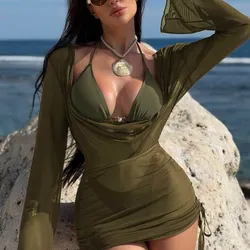 Conjunto de bikini con su pareo 💚